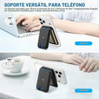 SHIELDON Cuero genuino para soporte de cartera MagSafe, 6 tarjeteros