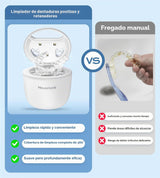 Househerb Limpiador ultrasónico de retenedor, cápsula de limpieza d...