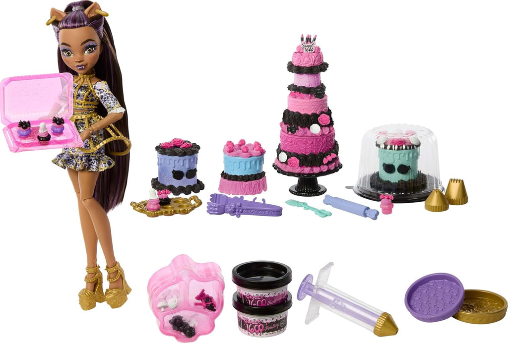 Monster High Kit de pastel de cumpleaños aterrador y dulce