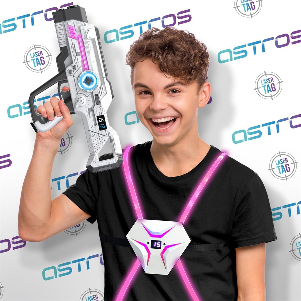 Laser Tag Recargable, Set de Lazer Tag de 2 para Niños Juego Interior y Exterior, Ideas de Regalo para Niños Adolescentes y Adultos, Juguetes Geniales para Adolescentes de 8 9 10 11 12+ Años Niños y