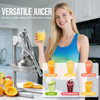 Exprimidor manual, prensa fácil del jugo del acero inoxidable del apretón para las frutas cítricas