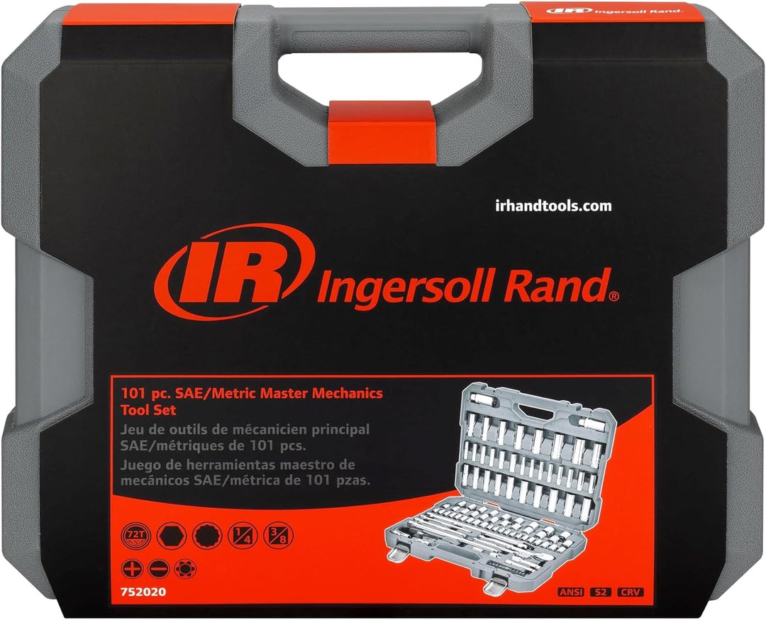 Ingersoll Rand - Juego de herramientas de mecánica maestro SAE\/Mét...
