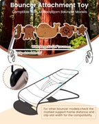 Baby Bouncer Toy Bar de madera con espejo, animales marinos