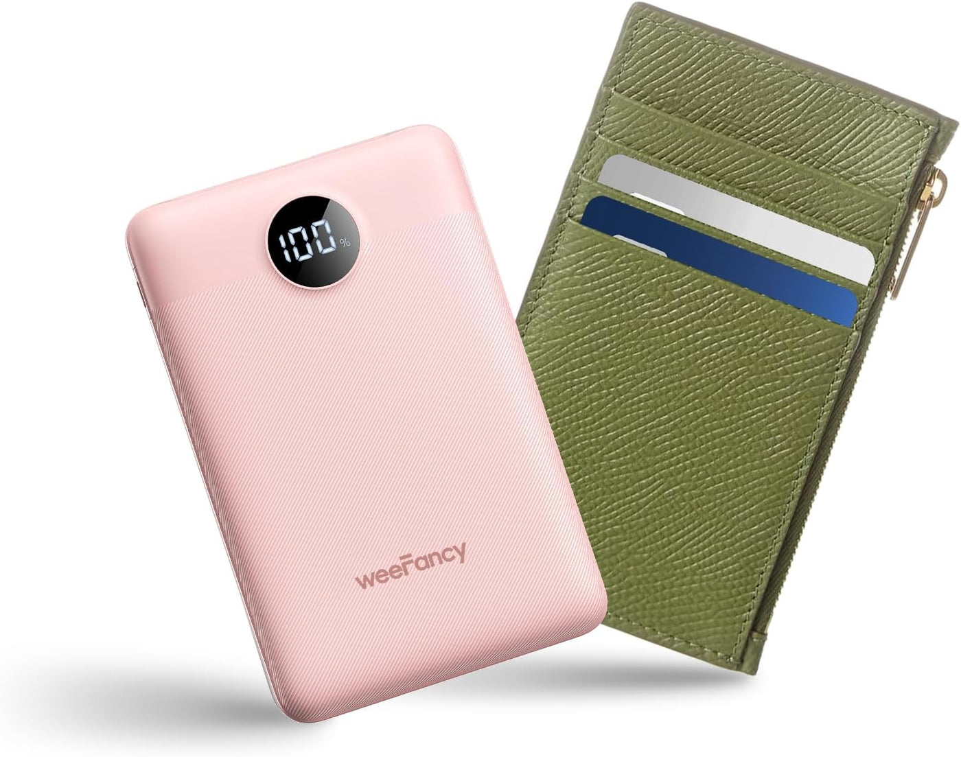 WeeFancy Cargador portátil pequeño de 10000 mAh, mini banco de ener...