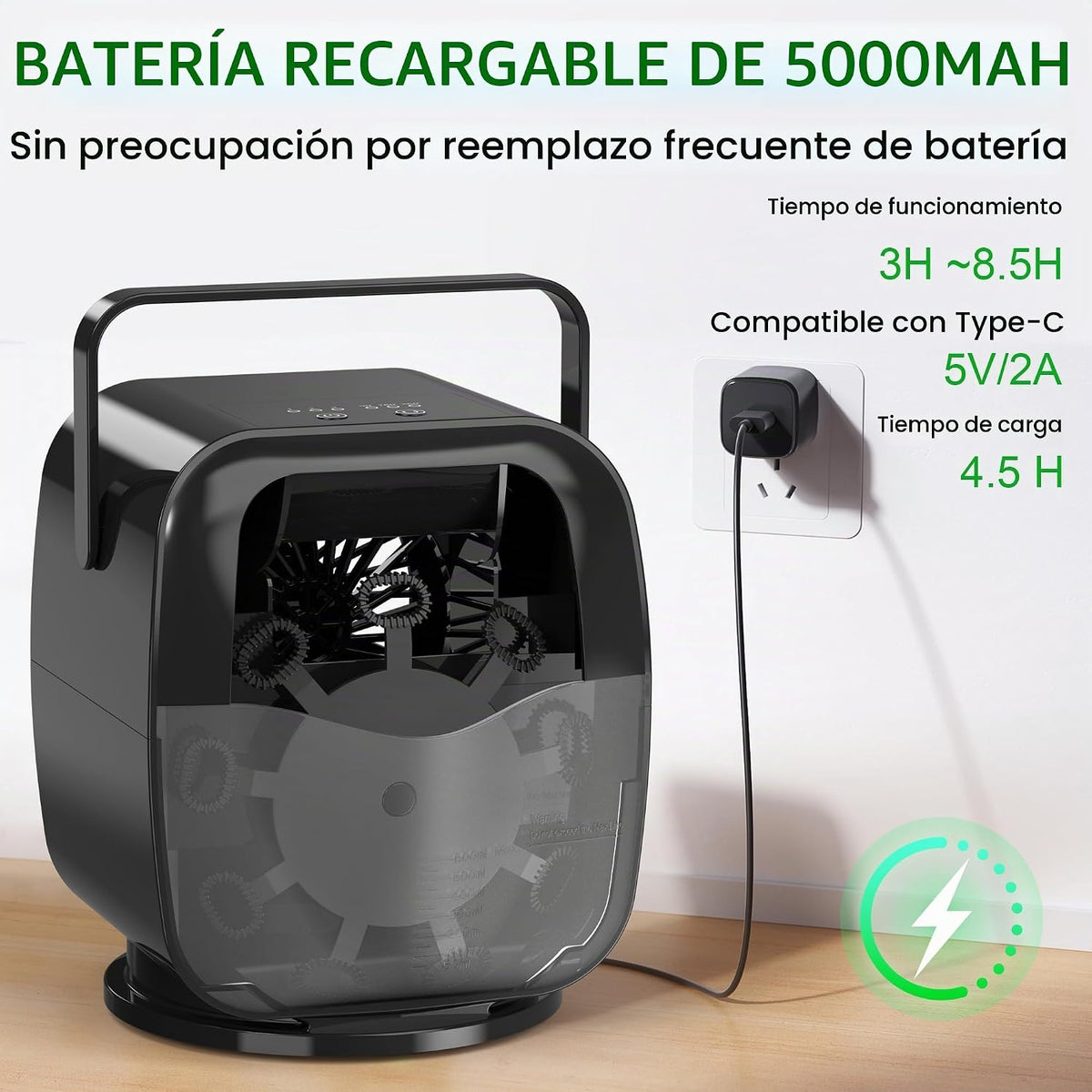 Máquina recargable de la burbuja 5,000mAh, soplador automático de la