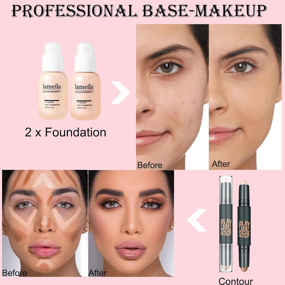 Kit completo de maquillaje para mujeres, kit de maquillaje para muj...