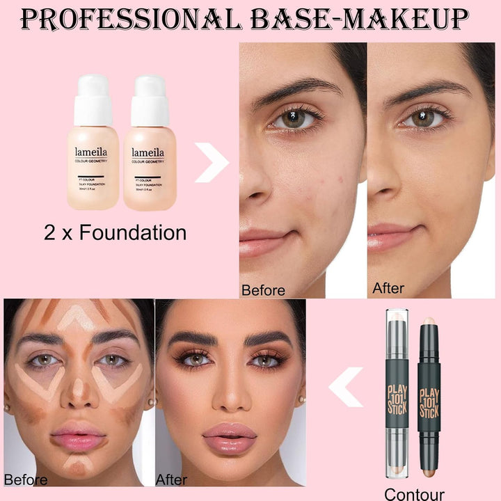Kit completo de maquillaje para mujeres, kit de maquillaje para muj...