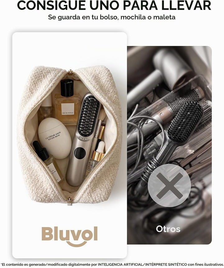 Bluvol I11 Apex Cordless Straightening Comb, Touch-Up Tool with Tra...