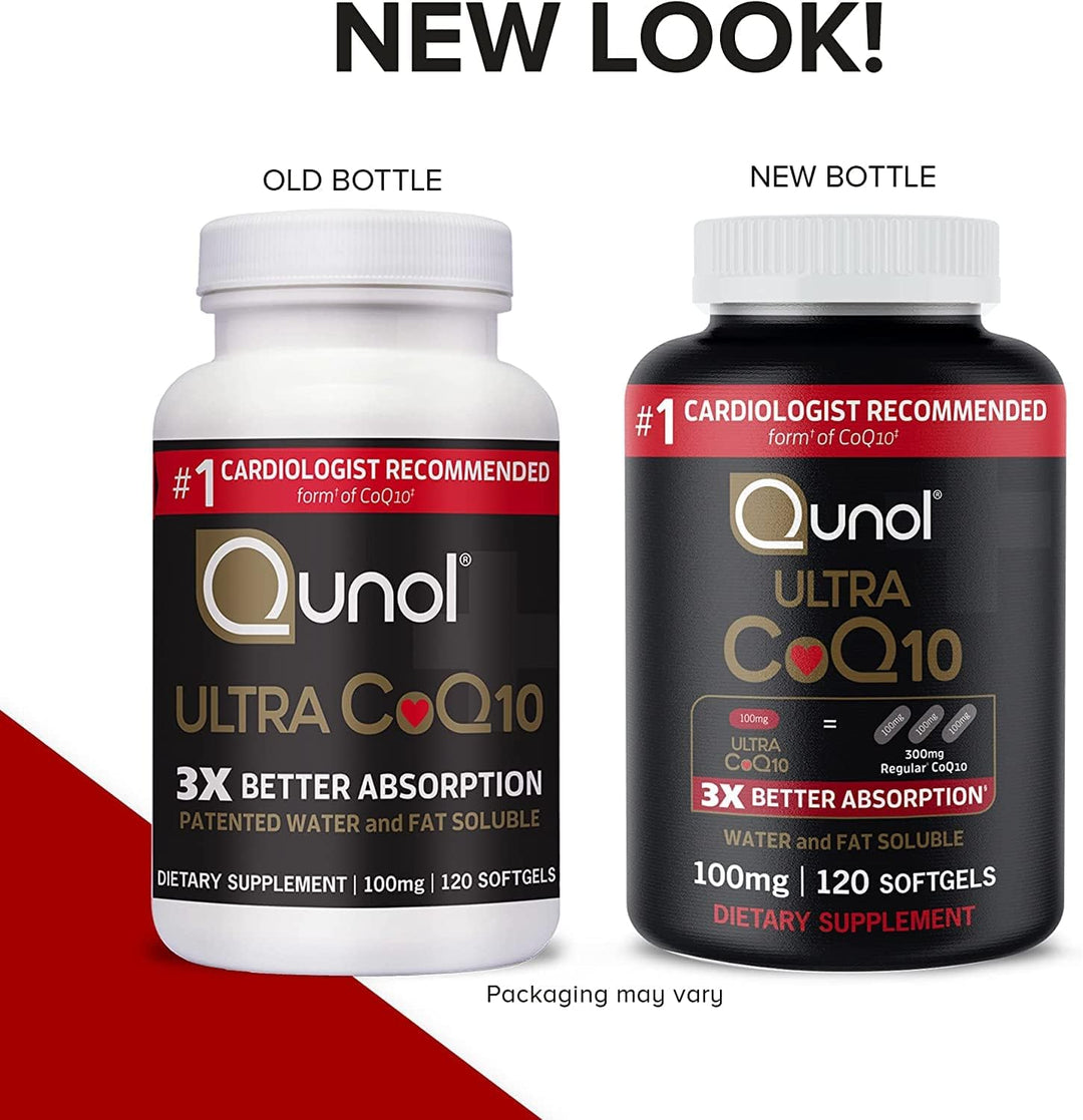 Qunol Cápsulas blandas CoQ10 de 100 mg Ultra CoQ10 100 mg