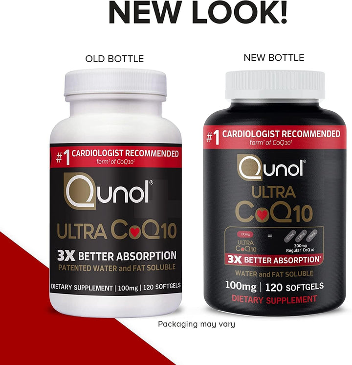 Qunol Cápsulas blandas CoQ10 de 100 mg Ultra CoQ10 100 mg