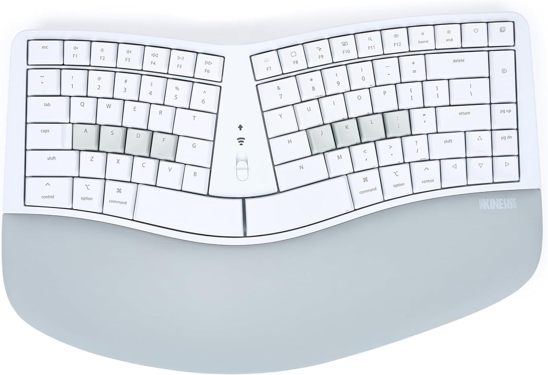 KINESIS mWave - Teclado ergonómico silencioso para Mac (blanco) | I...