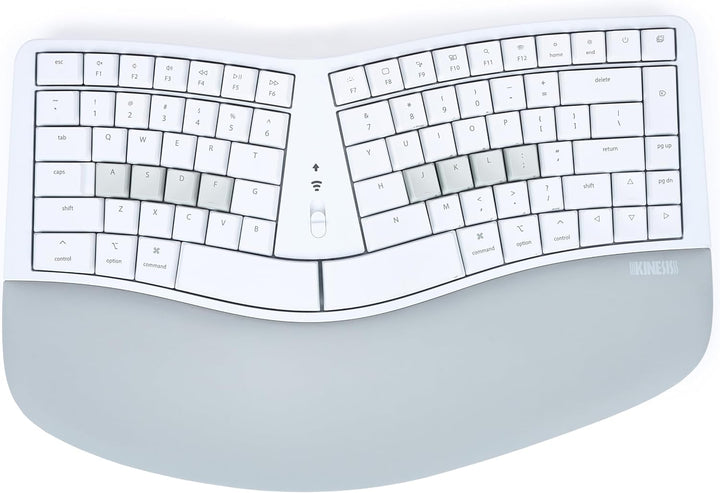 KINESIS mWave - Teclado ergonómico silencioso para Mac (blanco) | I...
