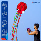 Juego de 3 Piezas de Cometas Mariposa Delta Pulpo para Niños y Adultos, Fácil de Volar para Adultos y Niños al Aire Libre, Cometa de Línea para Niños Juguete (Arcoíris Degradado de Pastizales +