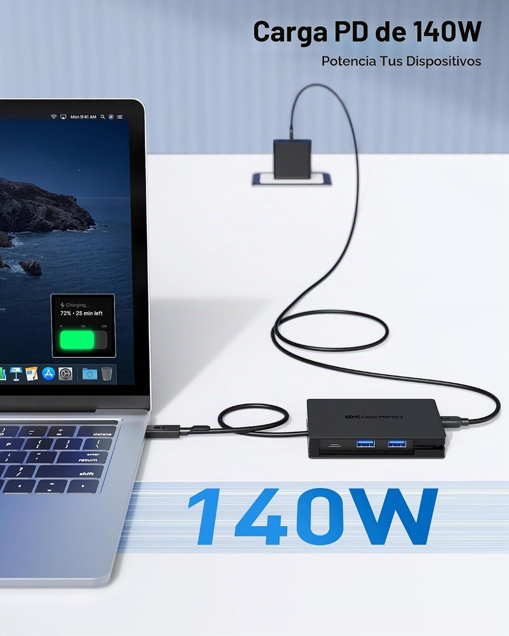 Cable Matters, 201356, hub USB 2.0 de 8 puertos