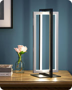 Lámpara EDISHINE Moderna lámpara de mesa LED, 750 lm, lámpara de noche regulable continua, 3 temperaturas de color, lámpara de mesita de noche con control de interruptor para sala de estar, dormitorio