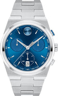 Movado Bold Quest Reloj de cronógrafo de lujo para hombre - Movimiento de cuarzo suizo, brazalete de acero inoxidable, resistencia al agua 50 metros (5ATM) - pieza clásica - Regalo para él - 42mm