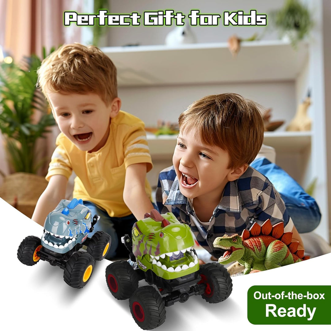 Drefirsa Auto de control remoto de dinosaurio para niños de 4 a 7 8...
