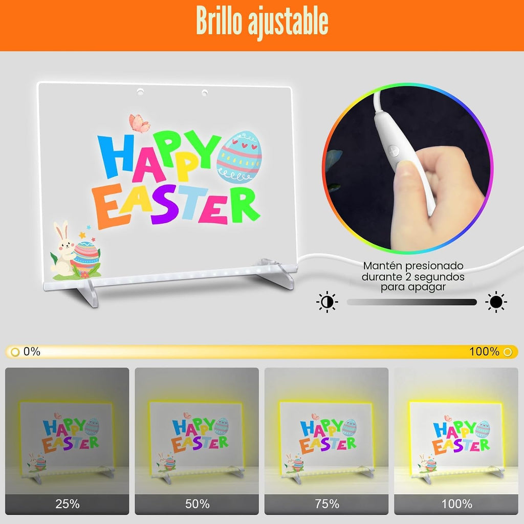 Cosmody Tablero de dibujo LED de 16 pulgadas, regalo de cumpleaños y