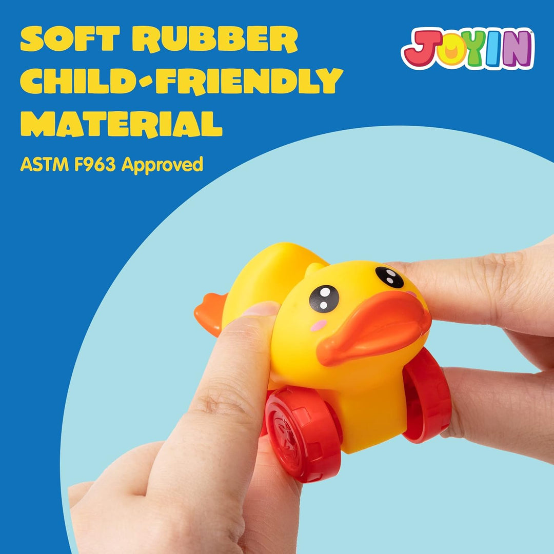 JOYIN Coches de Animales, Juguete de Set de Coches de Goma Suave, M...