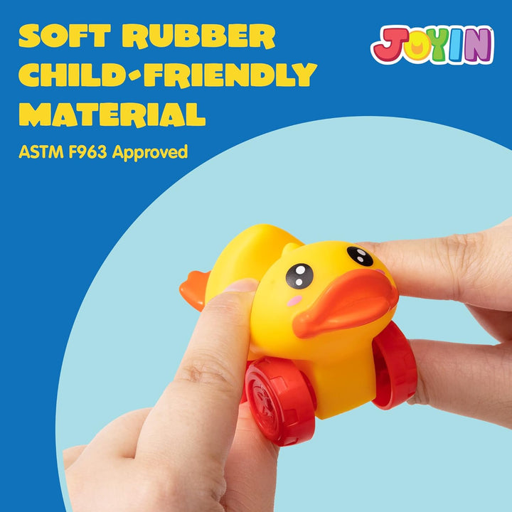 JOYIN Coches de Animales, Juguete de Set de Coches de Goma Suave, M...