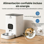 Alimentador automático para gatos con aplicación: dispensador de alimentos
