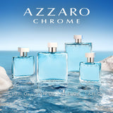 Azzaro Eau de Toilette cromado, colonia acuática fresca para hombre...