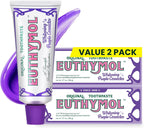 Euthymol Pasta de dientes blanqueadora morada, 3.7 Fl Oz (Pack of 2)