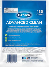 DenTek Advanced Clean - Palillos de hilo dental sin romper y sin tr...