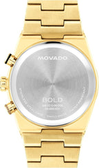 Movado Bold Quest Reloj esqueleto para hombre, cronógrafo de cuarzo suizo, pulsera de eslabones – Reloj clásico y moderno de lujo para él, 1.575 in