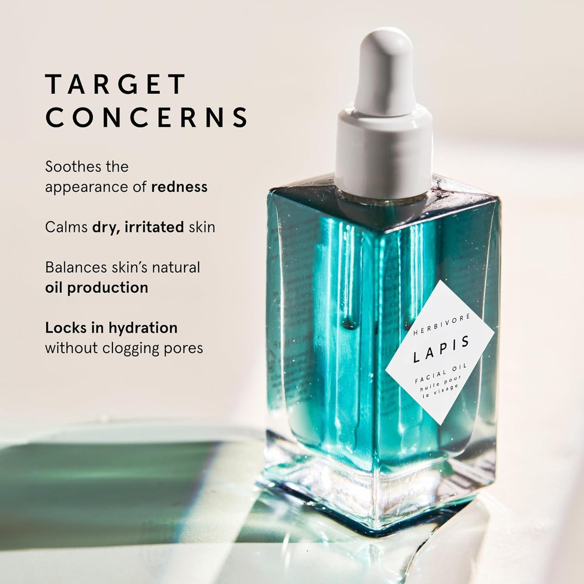 HERBIVORE Aceite facial de Lapis Blue Tansy - Hidratante que equili...