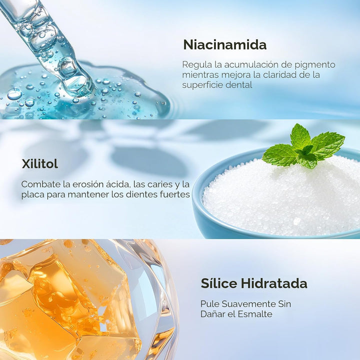 BodyAccel Pasta de dientes blanqueadora de Niacinamida, pasta denta...