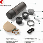 Cafetera Espresso Eléctrica Portátil OutIn Mino para Viaje con Auto-calentamiento