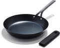 OXO Sartén de acero al carbono de obsidiana de 10 pulgadas, sartén
