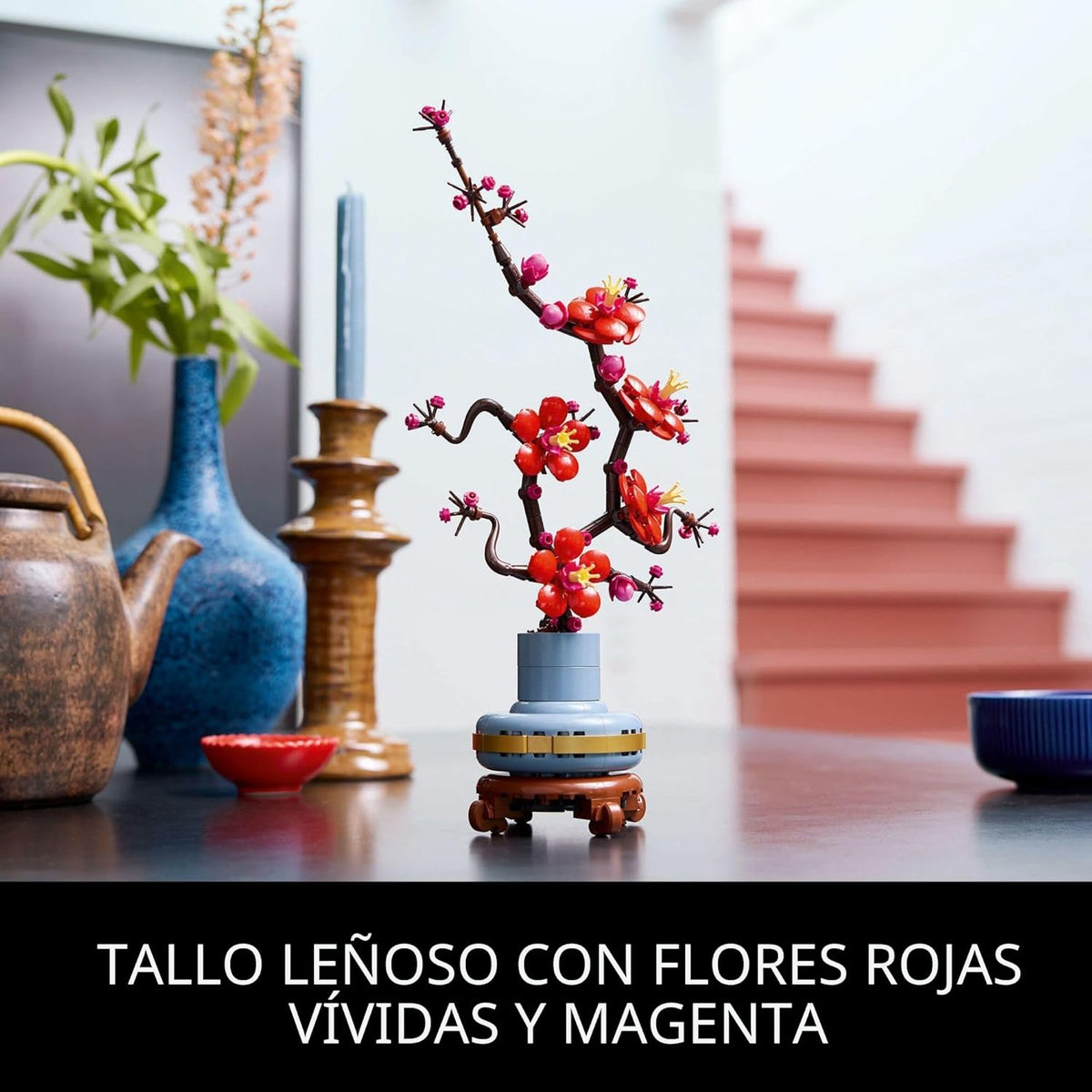 LEGO Botanicals 10369 - Juego de construcción de flor de ciruelo para adultos, flor artificial para centro de mesa, sala de estar, decoración del hogar, a partir de 18 años, kits de manualidades, regalo para cumpleaños, 10369