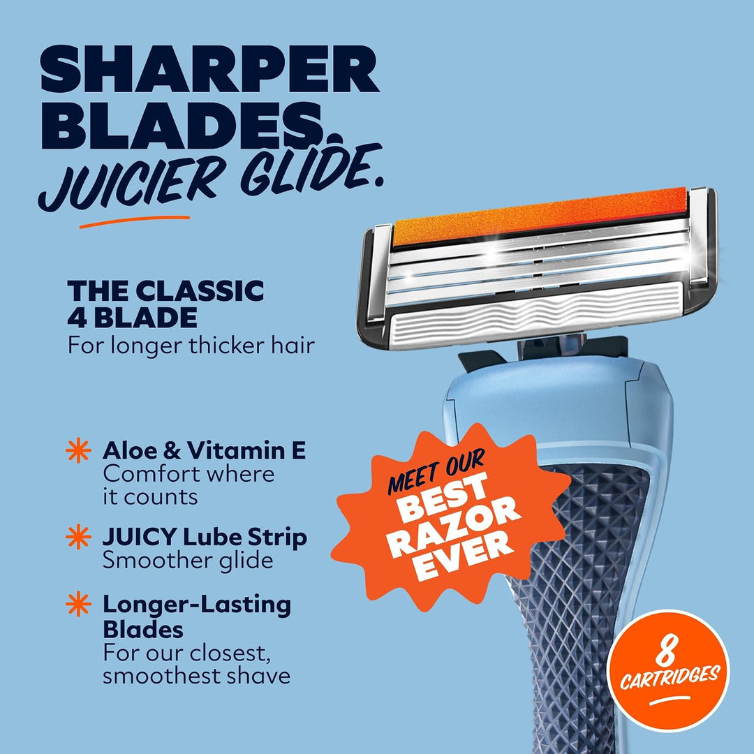 Dollar Shave Club | 4 repuestos de maquinilla de afeitar (8 unidade...