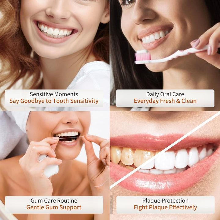 KUGIG Pasta de dientes para dientes sensibles, cuidado suave del es...