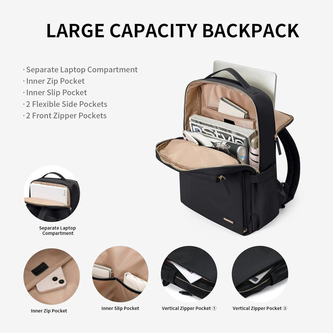 GOLF SUPAGS Elegante mochila para computadora portátil para mujer,...