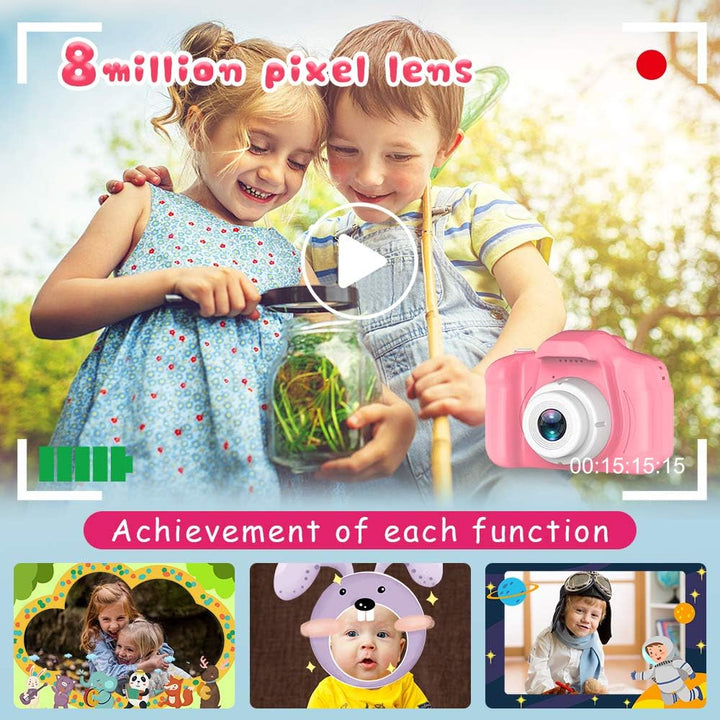 Seckton - Cámara de selfie mejorada para niños, regalos de cumpleañ...