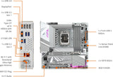 GIGABYTE Z890M AORUS Elite WIFI7 ICE Ultra Core (Serie 2) LGA 1851,...