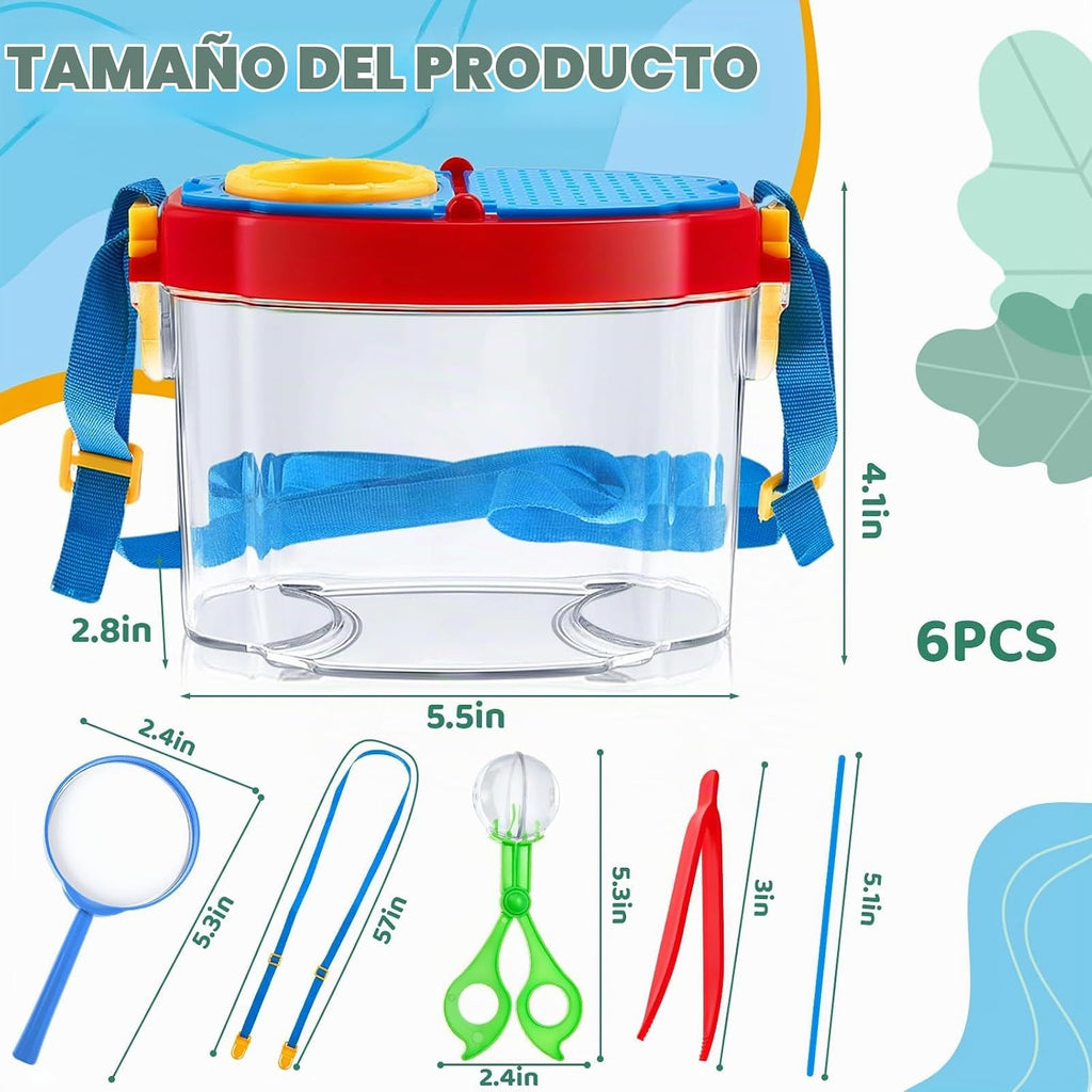 36 piezas atrapador de insectos para niños, kit explorador de