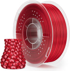 ELEGOO Filamento PLA de seda para impresora 3D de 0.07 in, color ro...