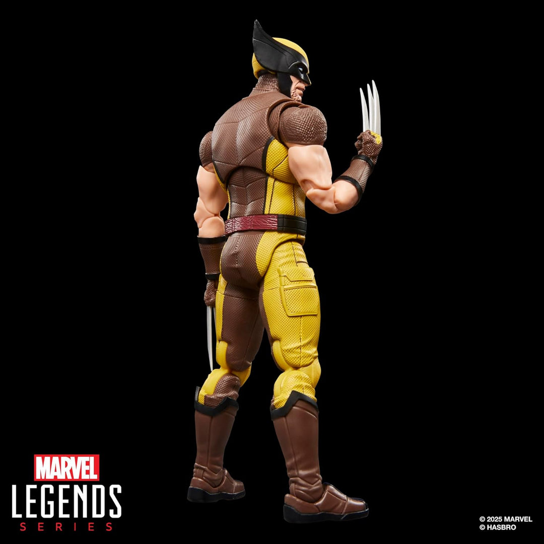 Marvel Legends Serie Wolverine (traje marrón), figura de acción de...