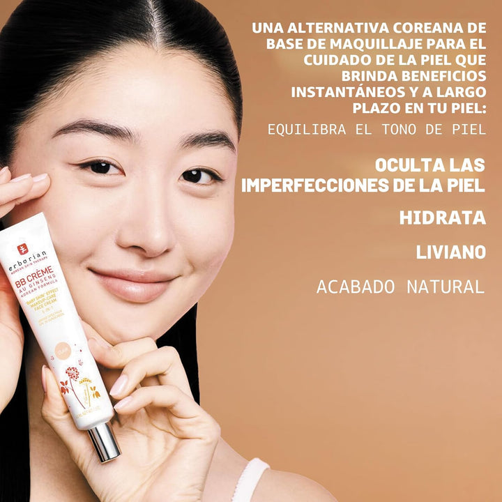 Erborian BB Crema Matte Beauty Balm SPF 20, Cuidado de la piel core...