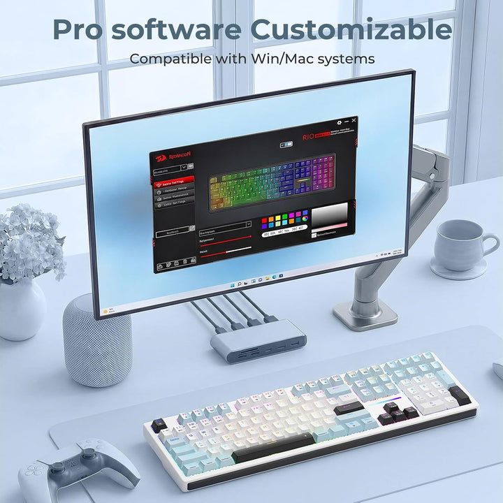 Redragon K771 Teclado mecánico inalámbrico, teclado para juegos de...
