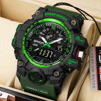 Reloj para Hombre AIMES Deportivo al Aire Libre a Prueba de Agua Militar con Fecha, Función Múltiple, Pantalla LED, Alarma, Cronómetro y Tácticas para Hombres