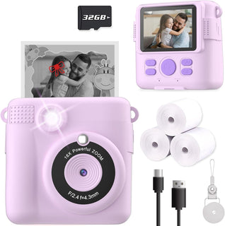 ESOXOFFORE Cámara de impresión instantánea para niños, regalos de c...