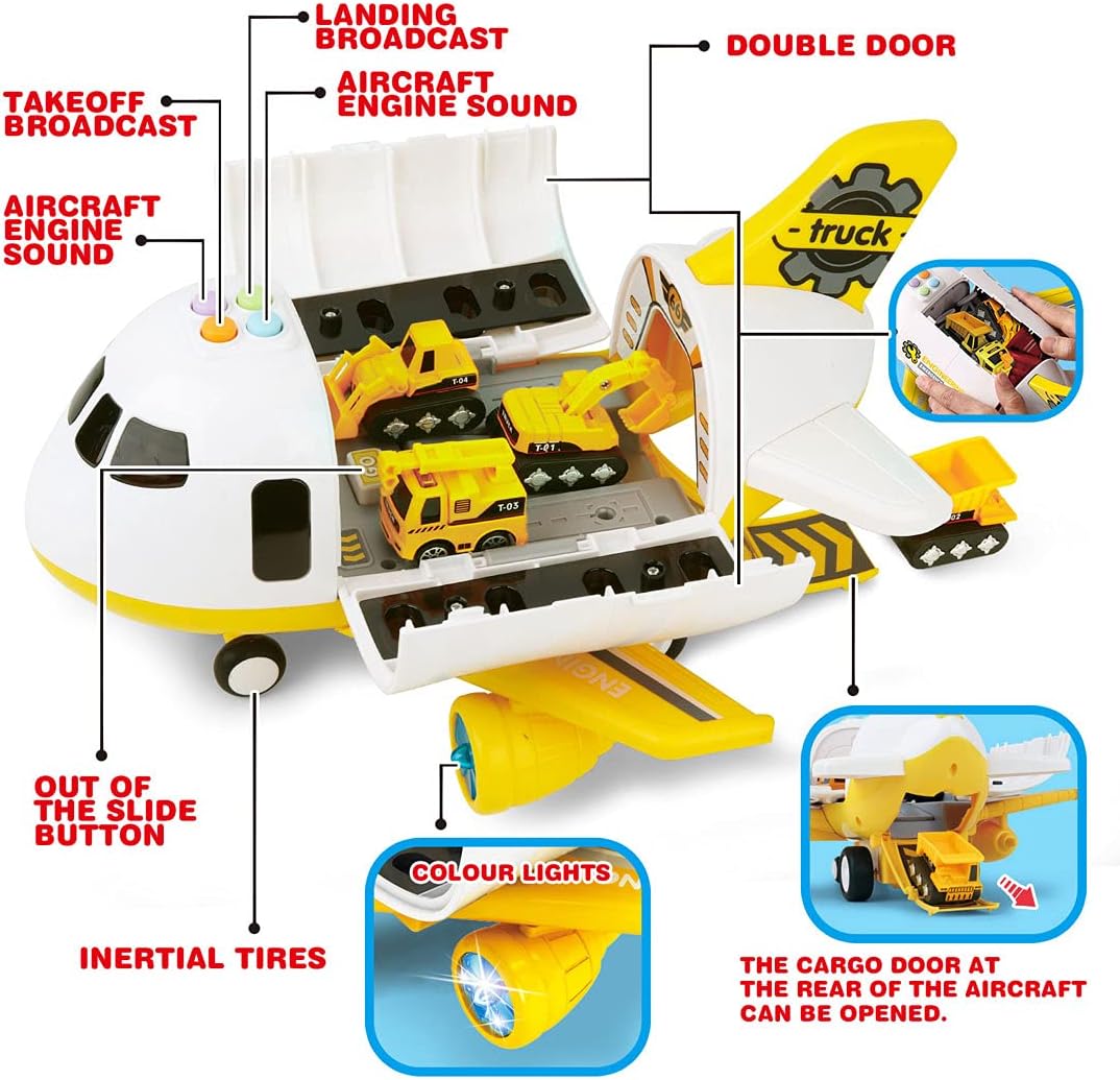 Dwi Dowellin Juguetes de avión de construcción, juego de juguetes