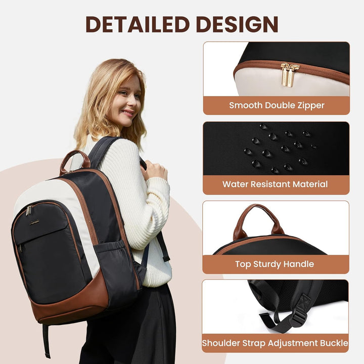 LOVEVOOK Mochila para laptop para mujer, mochila de negocios, mochi...