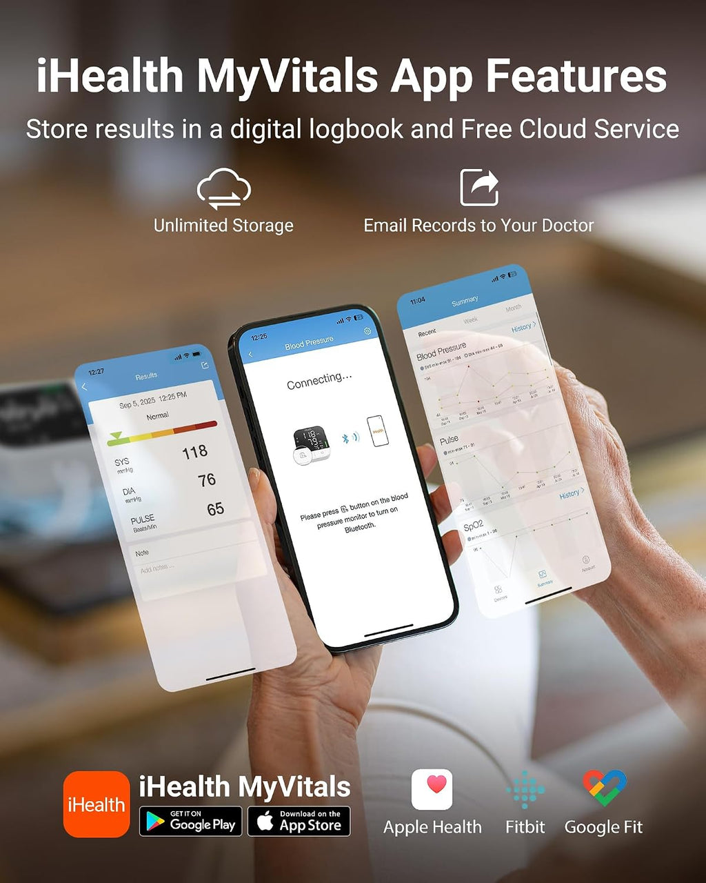 iHealth Monitor de presión arterial Track Pro para uso doméstico