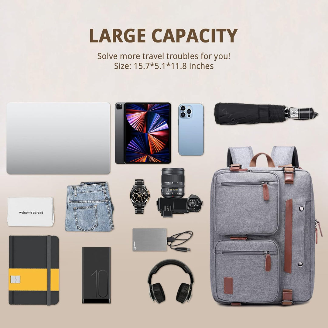 MOLNIA Mochila para laptop de 15.6 pulgadas, maletines 3 en 1 para...